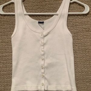 brandy melville white tank
